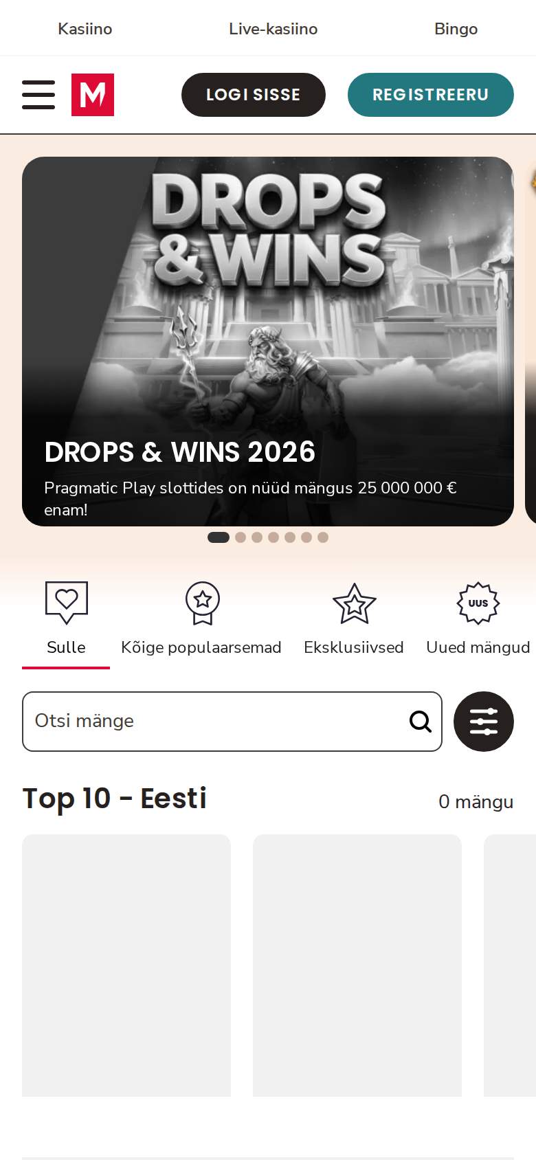 Maria Casino — avaleht